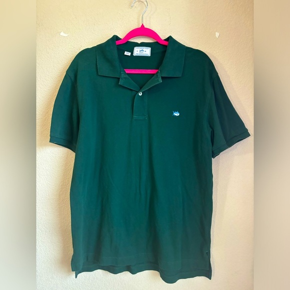 Southern Tide Dark Hunter Green Skipjack Polo Shirt M 38 - Picture 1 of 6